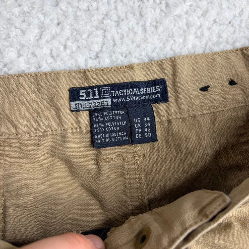 5.11 Tactical Series Mens Tan Taclite Pro Shorts Cargo Shorts Style 73287 32